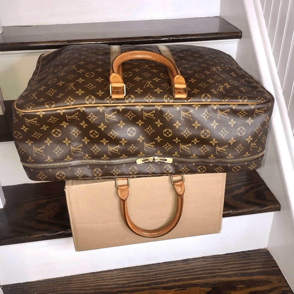 Louis Vuitton LV Travel Bag Sirius 55 Brown Monogram vintage excellent condition - Picture 10 of 11